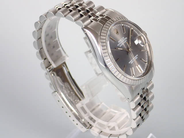 ロレックス デイトジャスト Ref.16030 グレー文字盤 中古 datejust-39 ジュビリーブレスレット