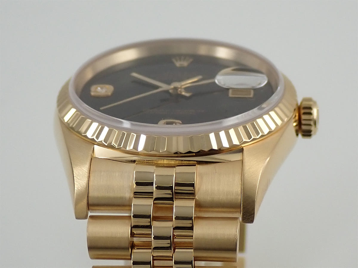ロレックス デイトジャスト Ref.16238G オニキス×2Pダイヤ文字盤 美品 85RLKUAA