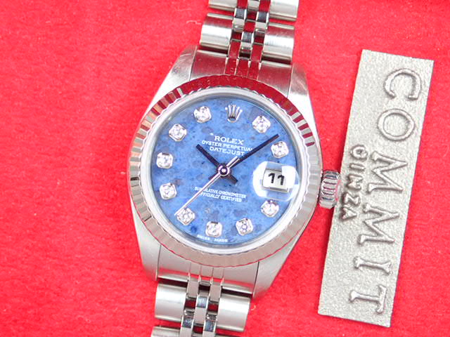 Rolex Datejust Sodalite 10P Diamond Ladies Ref.79174G