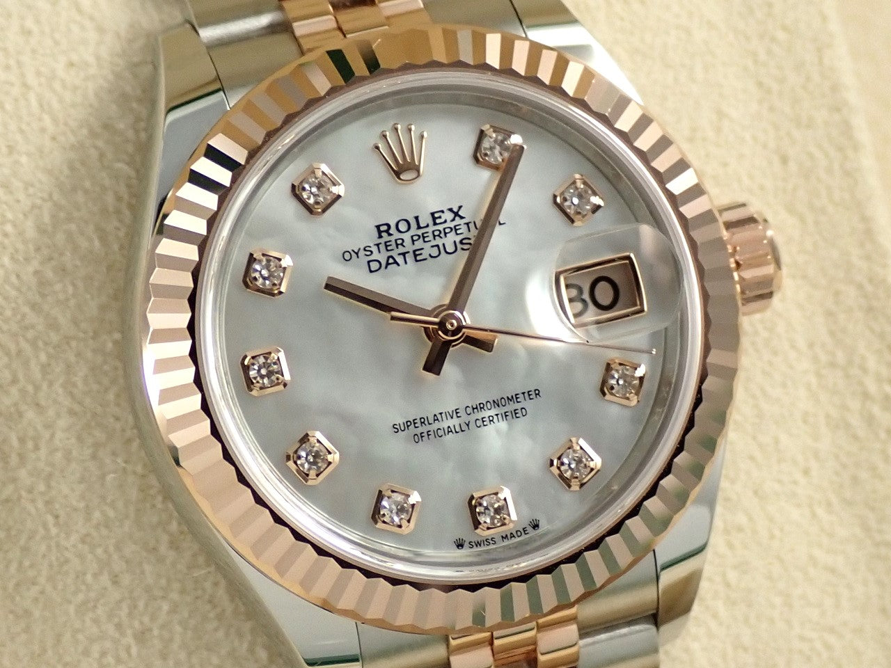 Rolex Datejust Ref.279171NG SS/18KERG White Shell Dial