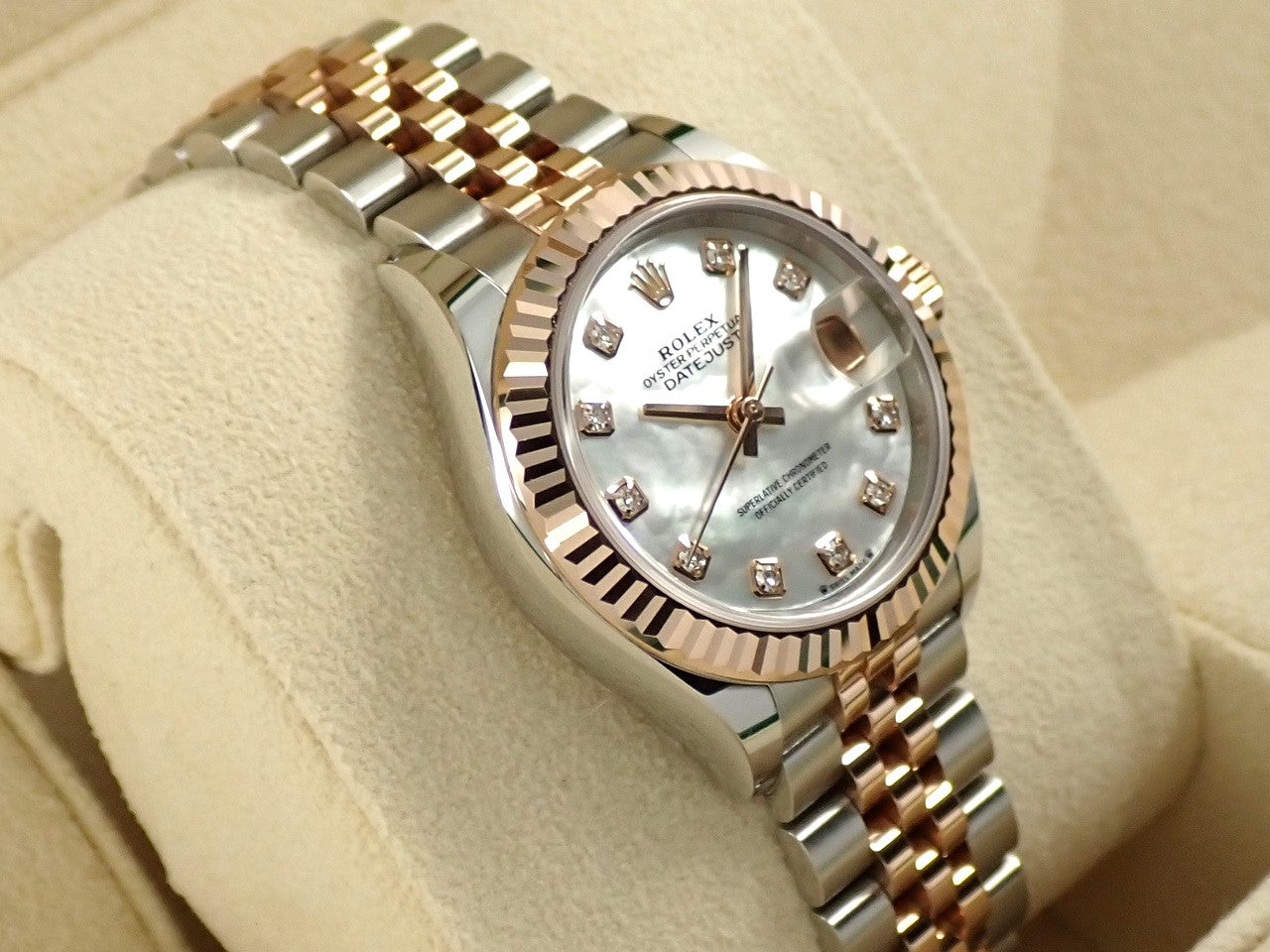 Rolex Datejust Ref.279171NG SS/18KERG White Shell Dial