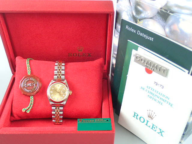 ロレックス デイトジャスト Ref.79173G シャンパン文字盤 中古 datejust-47 ジュビリーブレスレット