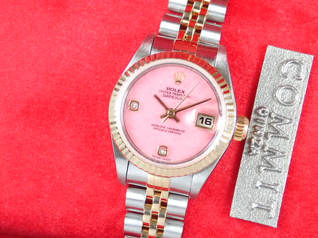 ロレックス デイトジャスト Ref.691732BR ローズジャスパー/ダイヤ文字盤 中古 datejust-48 ジュビリーブレスレット