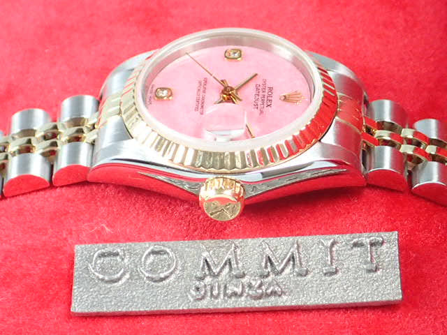 ロレックス デイトジャスト Ref.691732BR ローズジャスパー/ダイヤ文字盤 中古 datejust-48 ジュビリーブレスレット