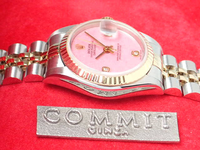 ロレックス デイトジャスト Ref.691732BR ローズジャスパー/ダイヤ文字盤 中古 datejust-48 ジュビリーブレスレット