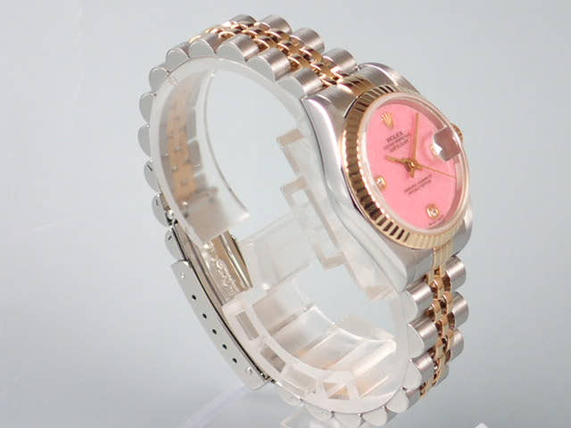 ロレックス デイトジャスト Ref.691732BR ローズジャスパー/ダイヤ文字盤 中古 datejust-48 ジュビリーブレスレット