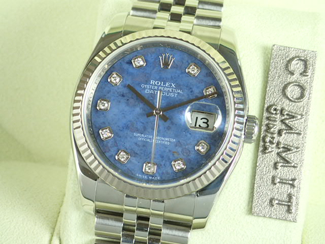 Rolex Datejust 10P Diamond Sodalite Ref.116234