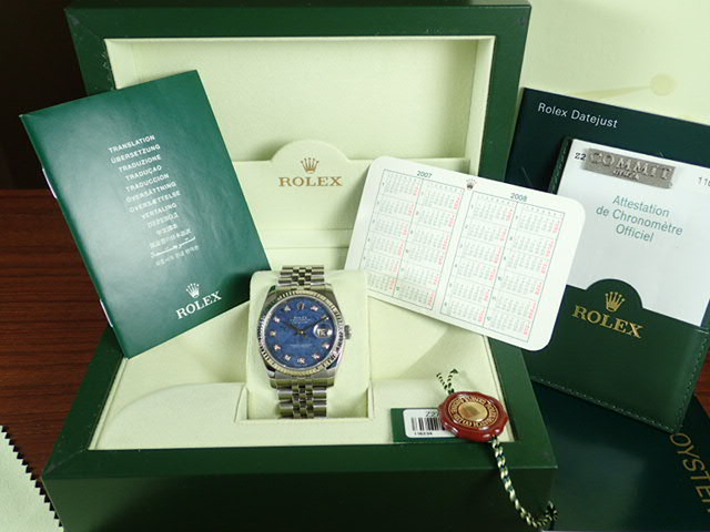 Rolex Datejust 10P Diamond Sodalite Ref.116234