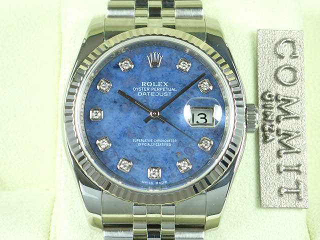 ロレックス デイトジャスト Ref.116234 ソーダライト文字盤 中古 datejust-49 ジュビリーブレスレット