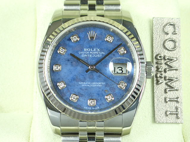 Rolex Datejust 10P Diamond Sodalite Ref.116234