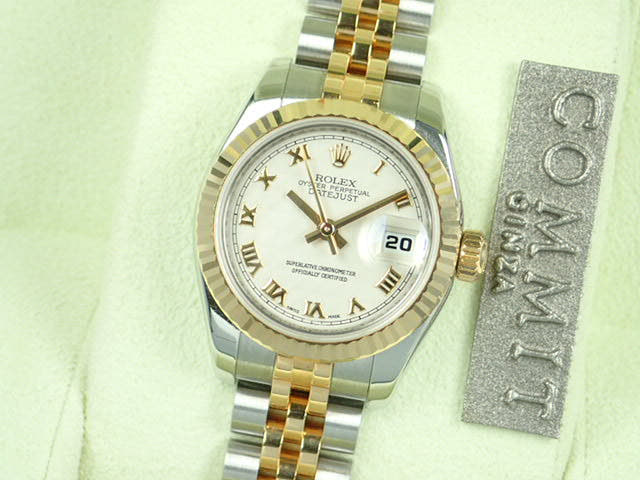 ロレックス デイトジャスト Ref.179173 ピラミッドローマン文字盤 中古 datejust-51 ジュビリーブレスレット