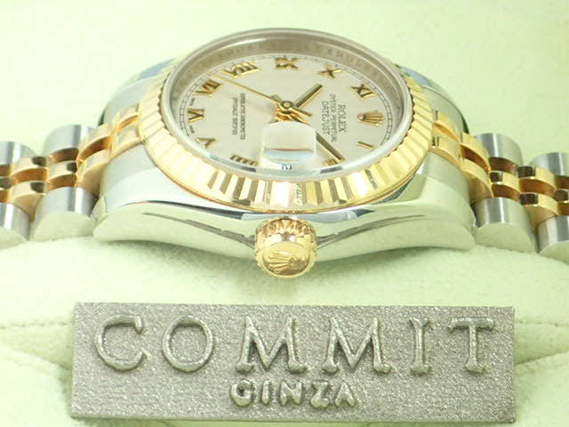ロレックス デイトジャスト Ref.179173 ピラミッドローマン文字盤 中古 datejust-51 ジュビリーブレスレット
