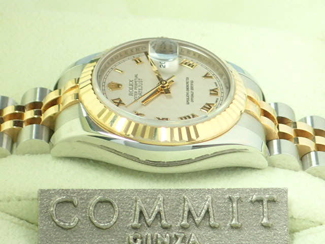 ロレックス デイトジャスト Ref.179173 ピラミッドローマン文字盤 中古 datejust-51 ジュビリーブレスレット