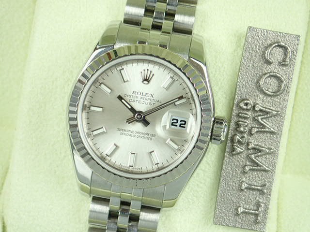 ロレックス デイトジャスト Ref.179174 シルバー バーインデックス文字盤 中古 datejust-52 ジュビリーブレスレット