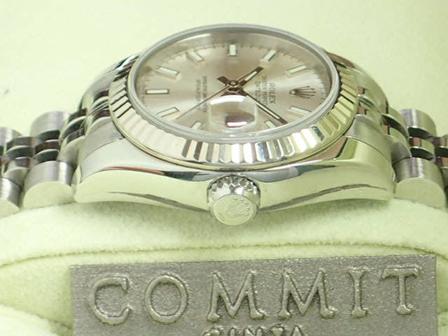 ロレックス デイトジャスト Ref.179174 シルバー バーインデックス文字盤 中古 datejust-52 ジュビリーブレスレット
