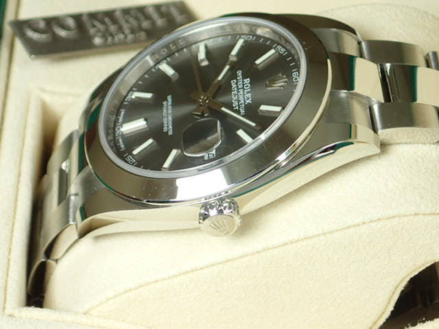 ロレックス デイトジャスト Ref.126300 ダークロジウム文字盤 中古 datejust-53