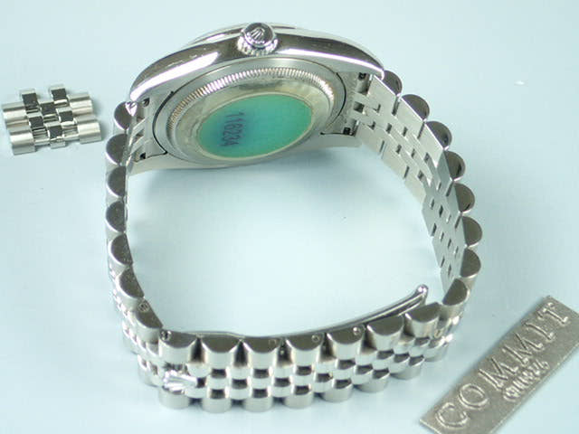 ロレックス デイトジャスト Ref.116234 ブラック バーインデックス文字盤 中古 datejust-55 ジュビリーブレスレット
