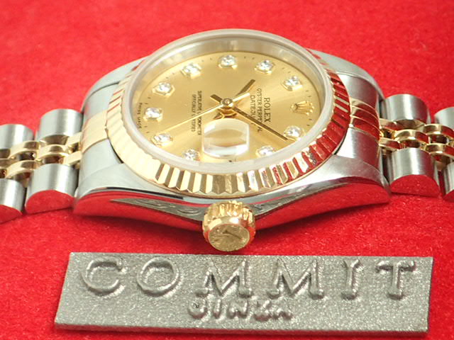 Rolex Datejust Champagne 10P Diamond Ladies