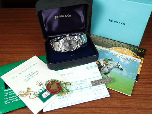ロレックス デイトジャスト Ref.68240 グレー タペストリー文字盤 中古 datejust-57