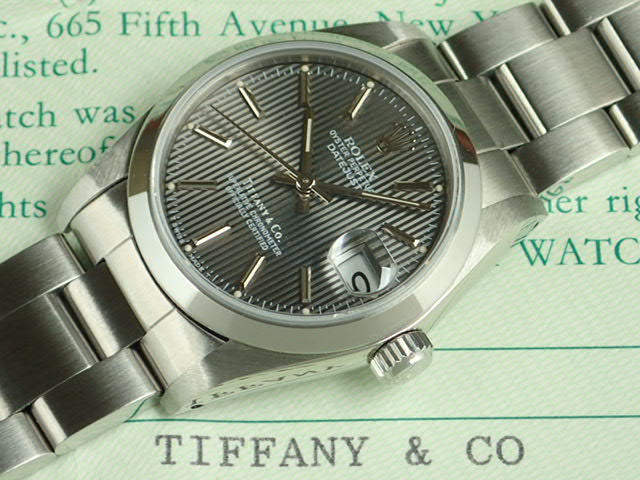 rolex datejust tiffany