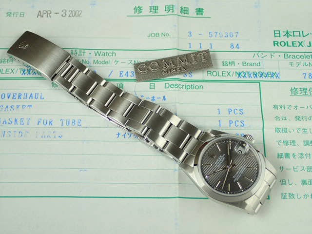 ロレックス デイトジャスト Ref.68240 グレー タペストリー文字盤 中古 datejust-57