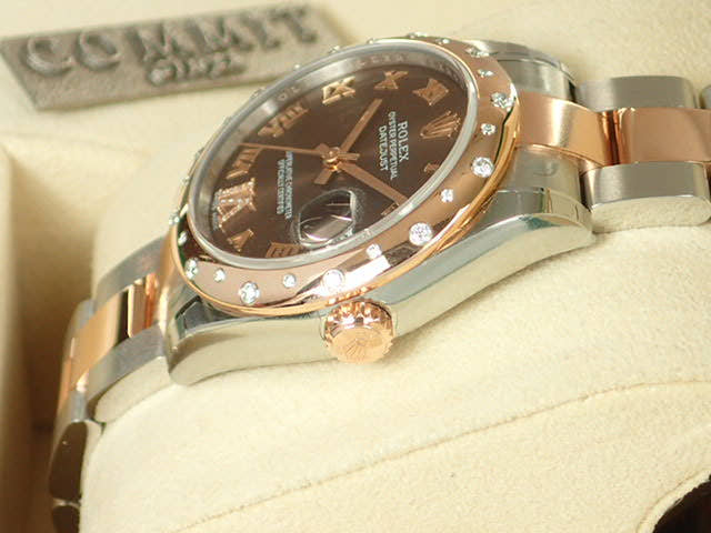 ロレックス デイトジャスト Ref.178341 チョコレートブラウンローマVIダイヤ文字盤 未使用 datejust-59