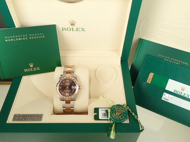 Rolex Datejust Chocolate Brown Bezel Diamond [Unused]