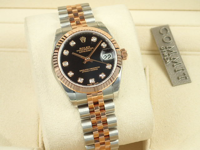 Rolex Datejust Black 10P Diamond [Unused]