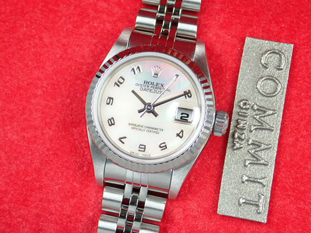 ロレックス デイトジャスト Ref.79174NA シェルアラビア文字盤 中古 datejust-62 ジュビリーブレスレット