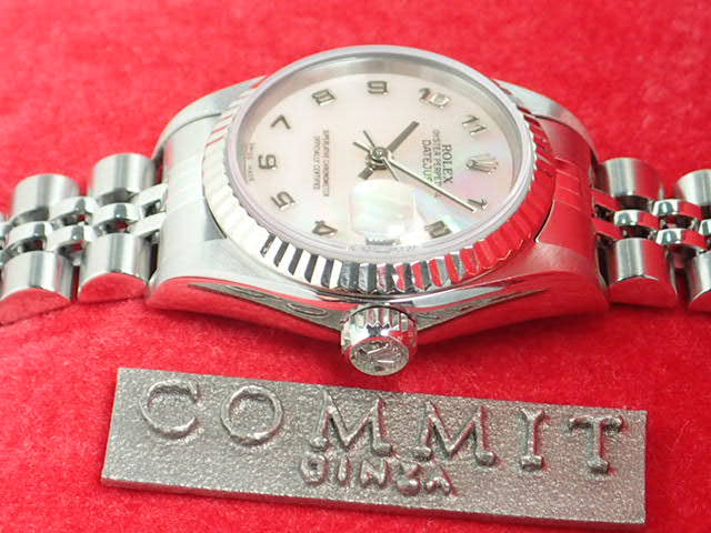 ロレックス デイトジャスト Ref.79174NA シェルアラビア文字盤 中古 datejust-62 ジュビリーブレスレット