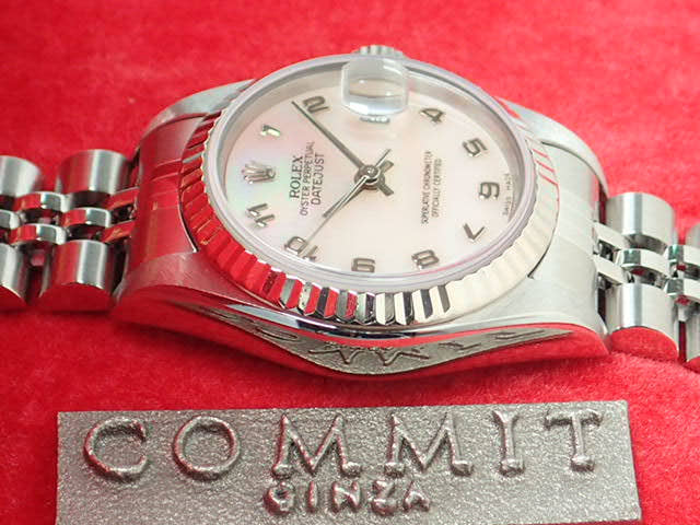 ロレックス デイトジャスト Ref.79174NA シェルアラビア文字盤 中古 datejust-62 ジュビリーブレスレット