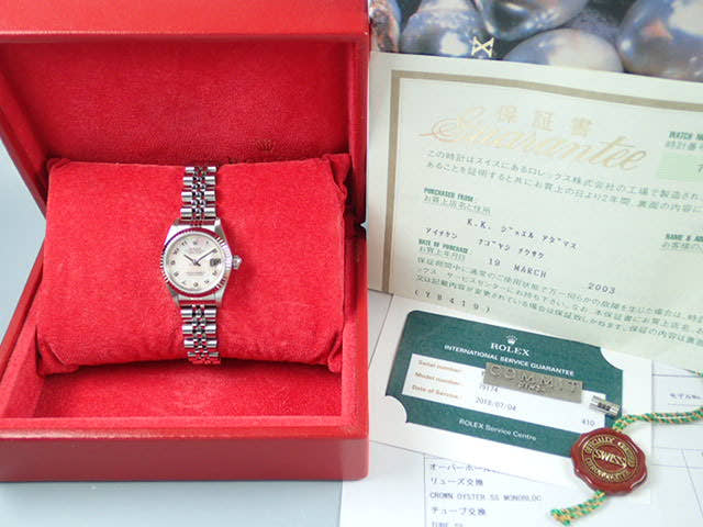 ロレックス デイトジャスト Ref.79174NA シェルアラビア文字盤 中古 datejust-62 ジュビリーブレスレット