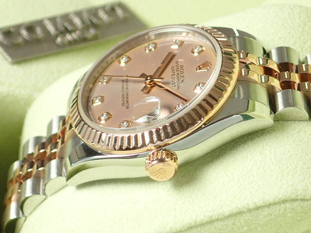 ロレックス デイトジャスト Ref.178271 ピンク文字盤 中古 datejust-63 ジュビリーブレスレット
