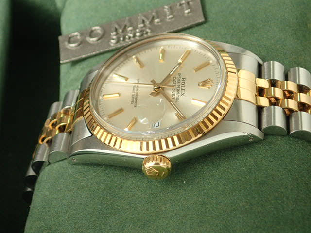ロレックス デイトジャスト Ref.16013 シルバー文字盤 中古 datejust-64 ジュビリーブレスレット