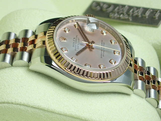 ロレックス デイトジャスト Ref.178271 ピンク文字盤 中古 datejust-63 ジュビリーブレスレット