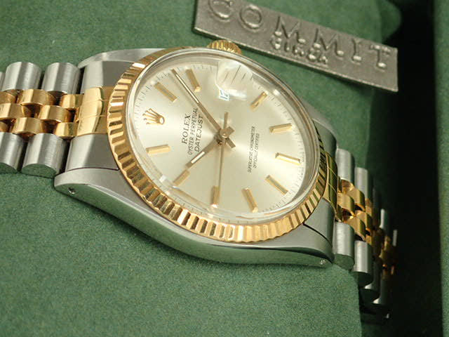 ロレックス デイトジャスト Ref.16013 シルバー文字盤 中古 datejust-64 ジュビリーブレスレット