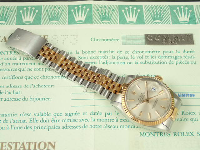 ロレックス デイトジャスト Ref.16013 シルバー文字盤 中古 datejust-64 ジュビリーブレスレット