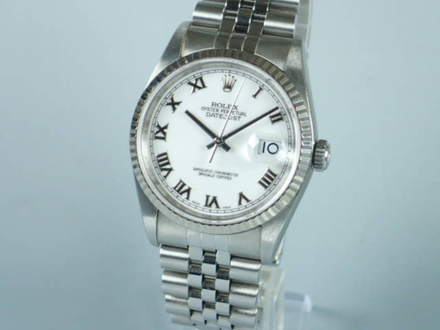 ロレックス デイトジャスト Ref.16234 ホワイト文字盤 中古 datejust-74 ジュビリーブレスレット