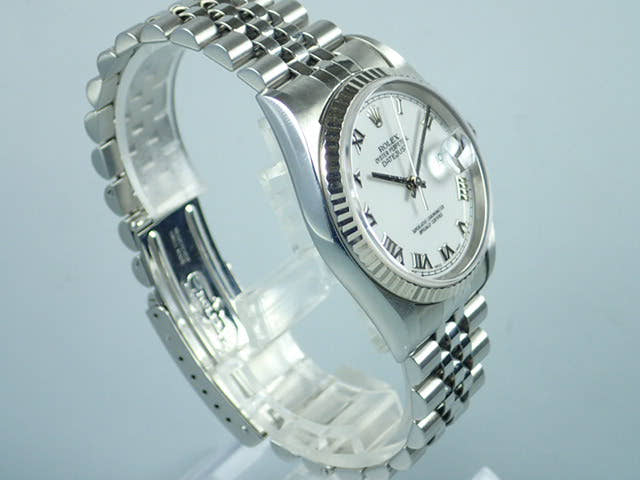 ロレックス デイトジャスト Ref.16234 ホワイト文字盤 中古 datejust-74 ジュビリーブレスレット