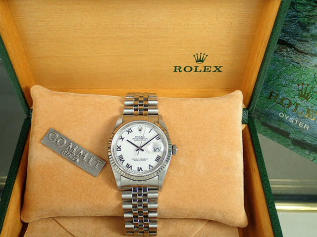 ロレックス デイトジャスト Ref.16234 ホワイト文字盤 中古 datejust-74 ジュビリーブレスレット