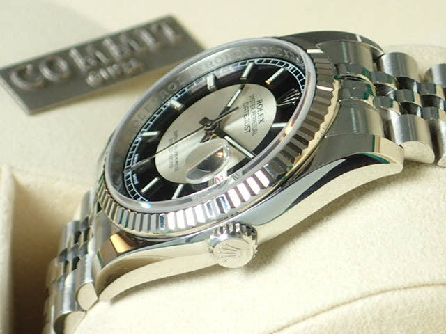ロレックス デイトジャスト Ref.116234 シルバー/ブラック文字盤 中古 datejust-75 ジュビリーブレスレット