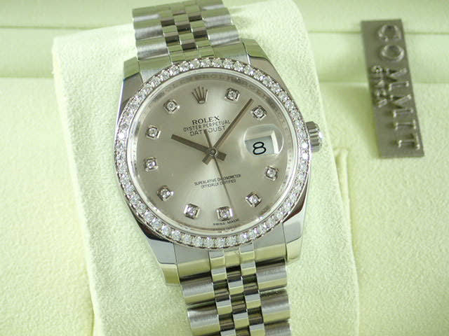ロレックス デイトジャスト Ref.116244 シルバー文字盤 中古 datejust-77 ジュビリーブレスレット