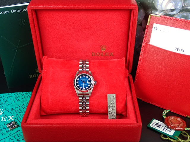 Rolex Datejust 10P Diamond Blue Gradient Ladies [Good Condition]