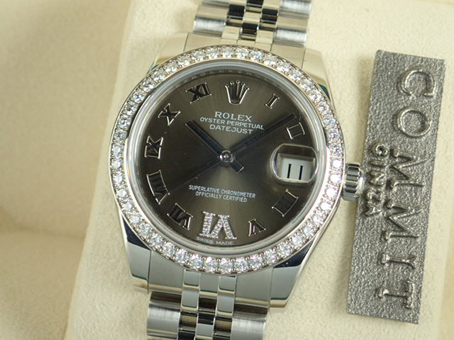 Rolex Datejust Bronze Bezel Diamond