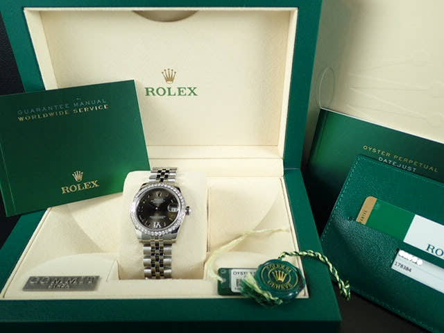 ロレックス デイトジャスト Ref.178384 ブロンズローマVIダイヤ文字盤 中古 datejust-84 ジュビリーブレスレット
