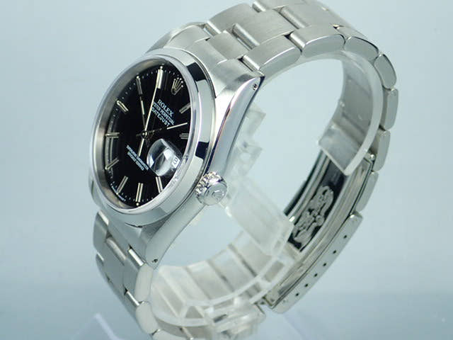 ロレックス デイトジャスト Ref.16200 ブラック バーインデックス文字盤 中古 datejust-87