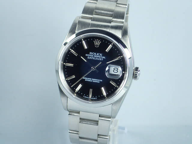 ロレックス デイトジャスト Ref.16200 ブラック バーインデックス文字盤 中古 datejust-87