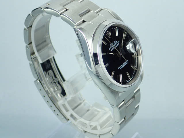 ロレックス デイトジャスト Ref.16200 ブラック バーインデックス文字盤 中古 datejust-87