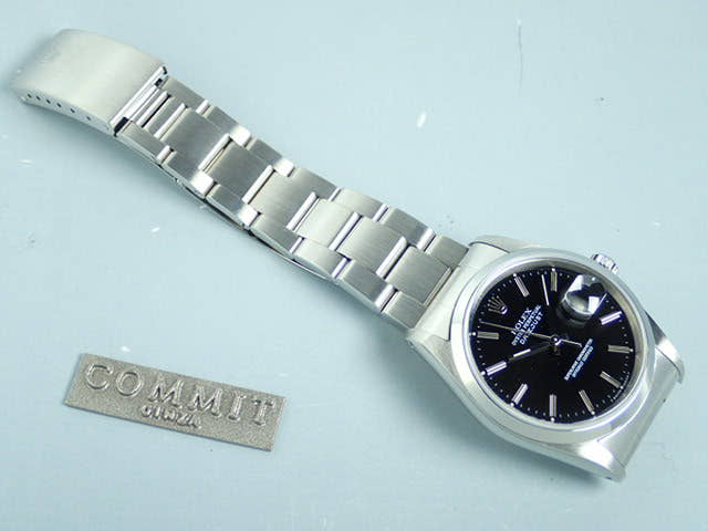ロレックス デイトジャスト Ref.16200 ブラック バーインデックス文字盤 中古 datejust-87