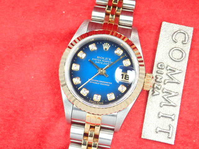 Rolex Datejust Ladies Bluegrass 10P Diamond Ref.69173G